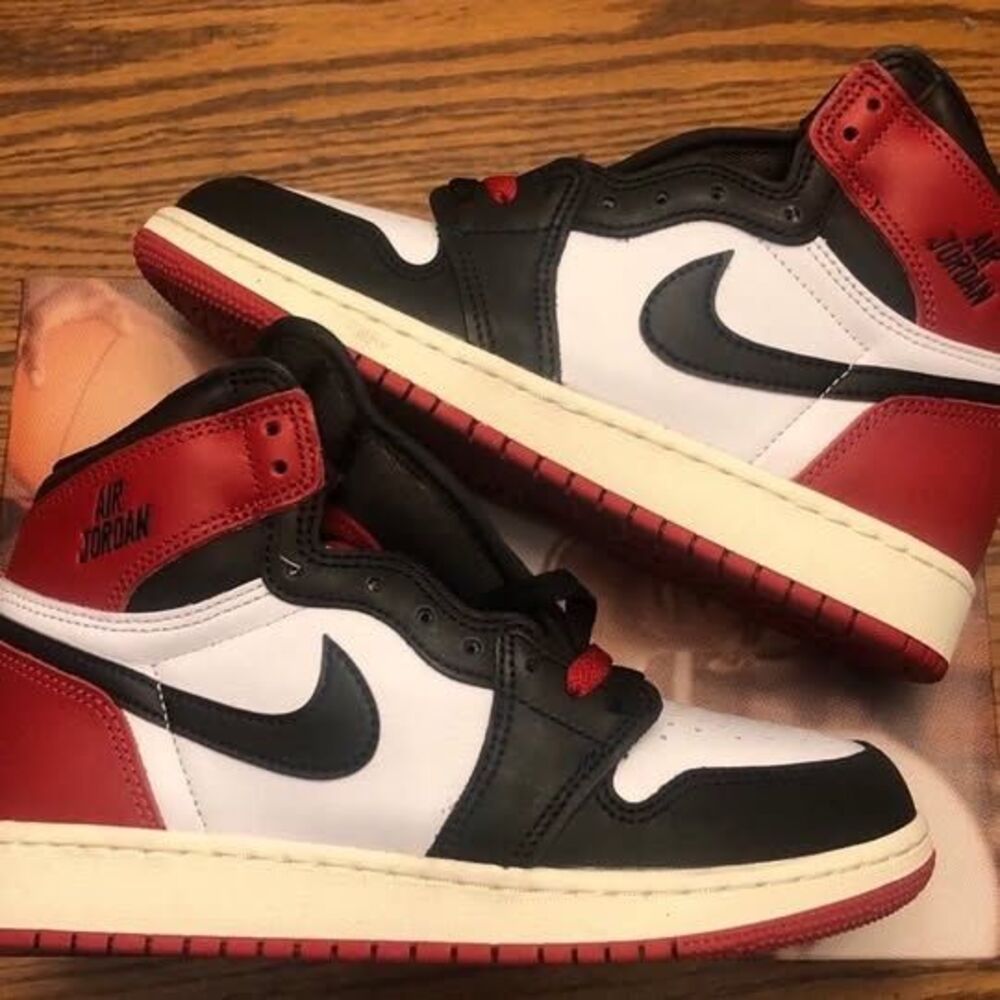 NIKE AIR JORDAN BLACK REIMAGINE TOE 5Y